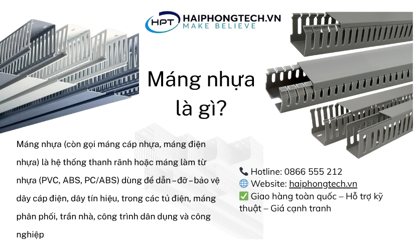 Tìm hiểu khái niệm: Máng điện nhựa là gì? | Hải Phòng Tech