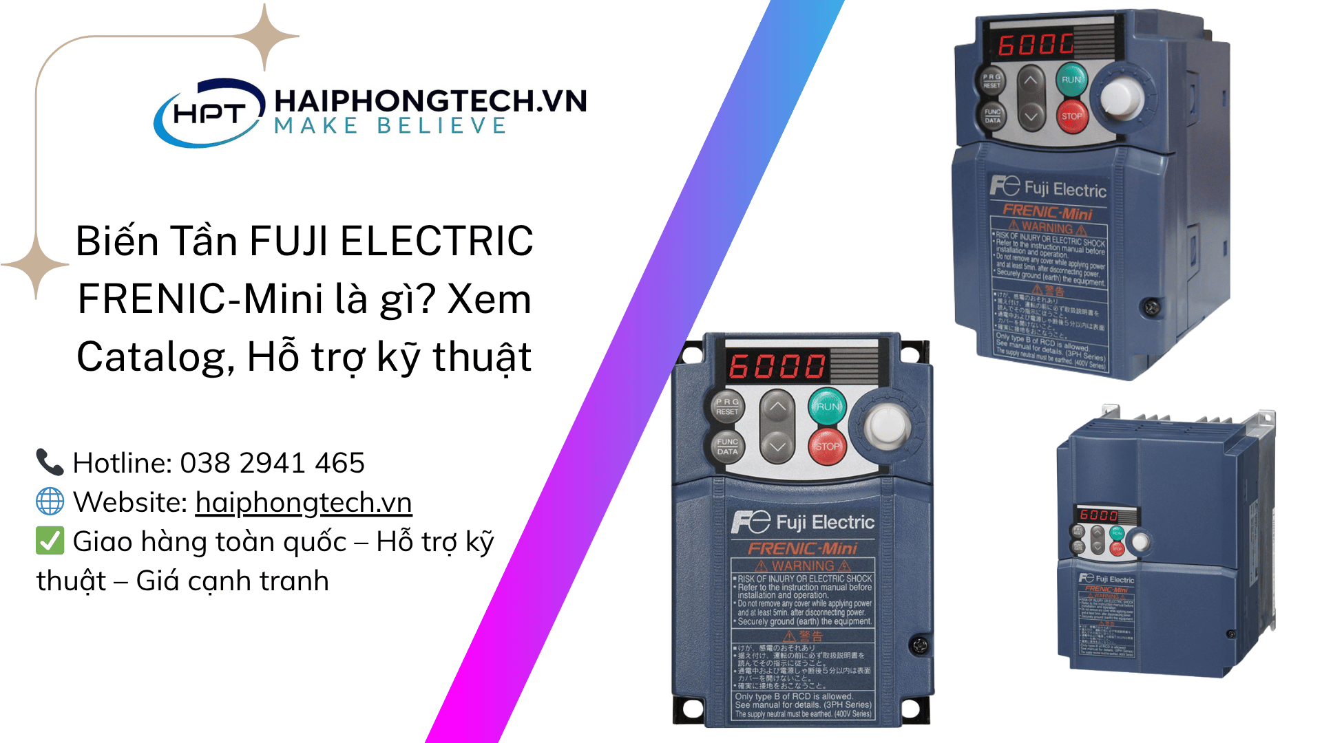 Biến Tần FUJI ELECTRIC FRENIC-Mini là gì? Xem Catalog, Hỗ trợ kỹ thuật | Hải Phòng Tech