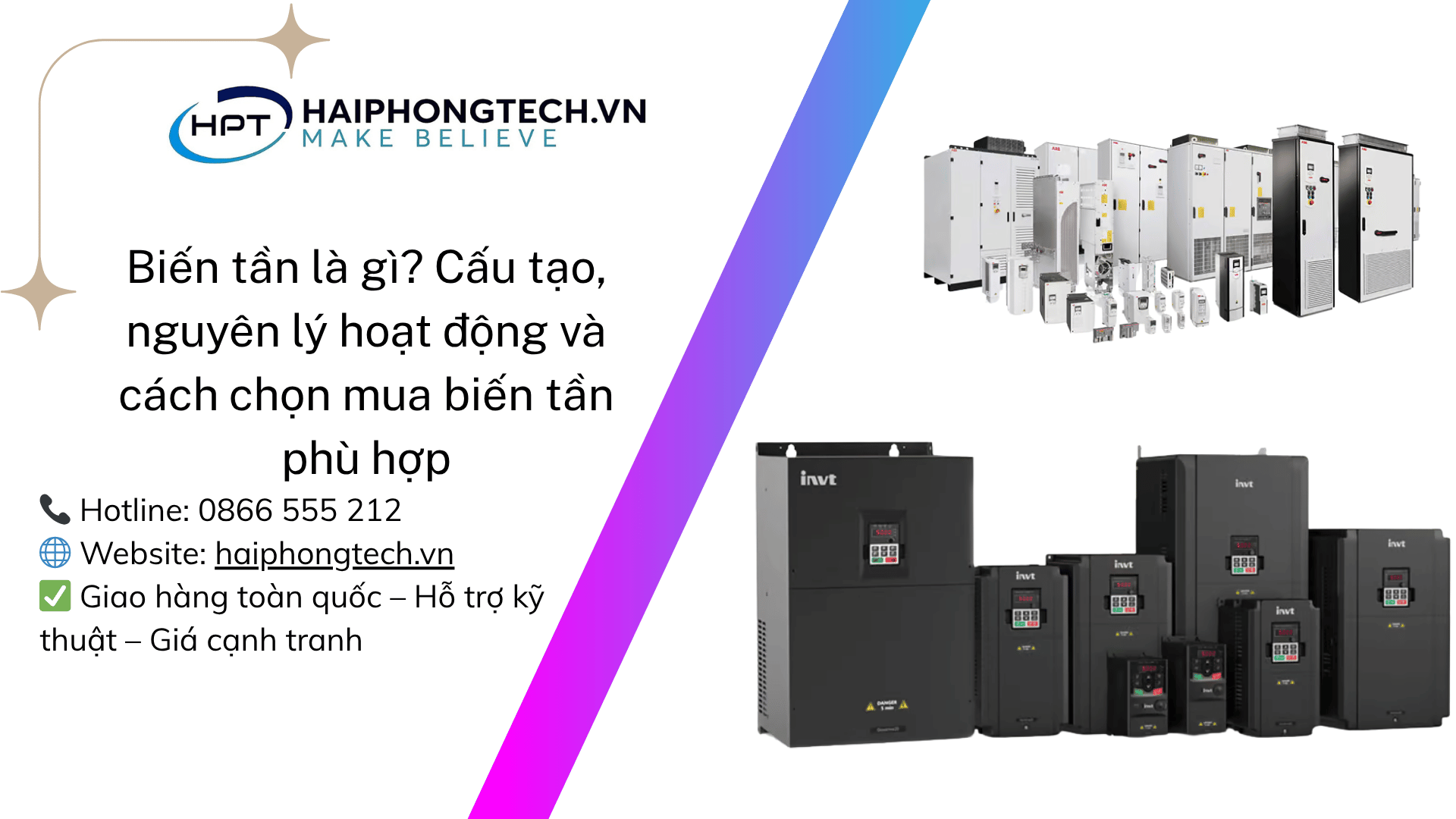 Biến tần là gì? Cấu tạo, nguyên lý hoạt động và cách chọn mua biến tần phù hợp | Hải Phòng Tech